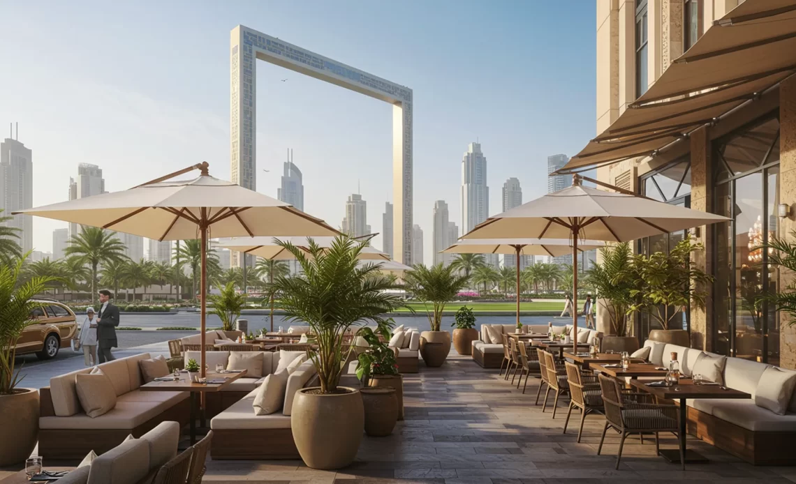 restaurants near dubai frame