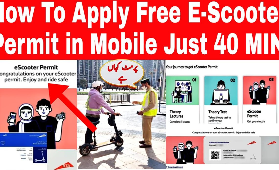 getting e scooter license in uae